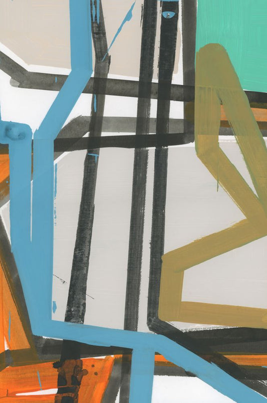 Road Map I on Boxed Canvas