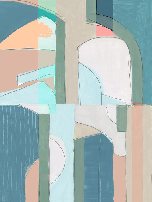 Happy Archway I on Boxed Canvas