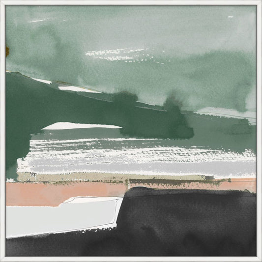 Notes of Green I on Canvas