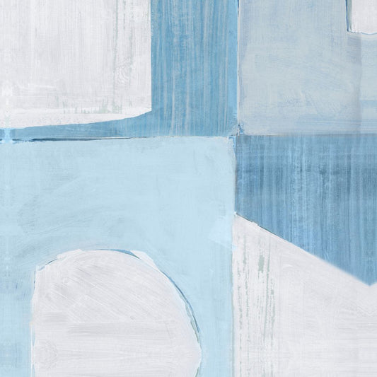 Midway Blue III on Boxed Canvas