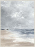 Calm Waves Under Overcast Sky in White Wash  Grande
