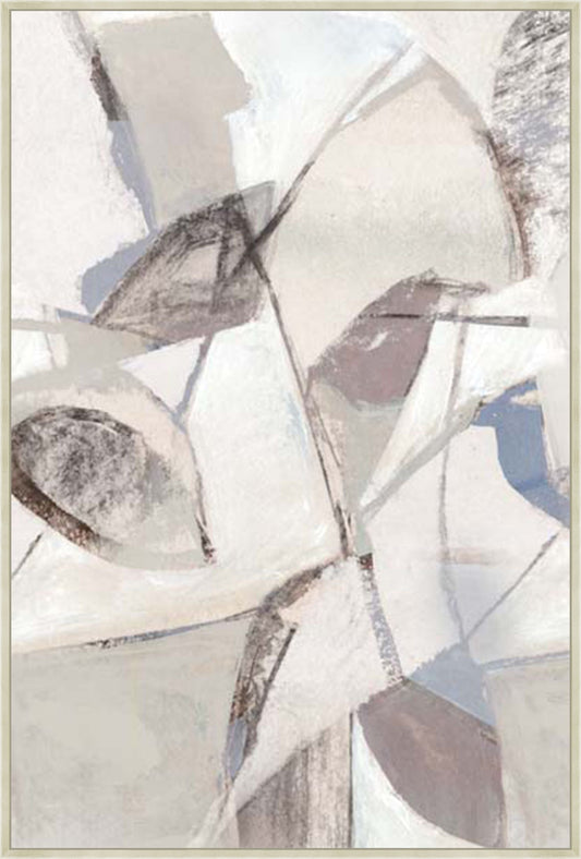 Gentle Layers of Tranquil Forms I in Silver  Grande
