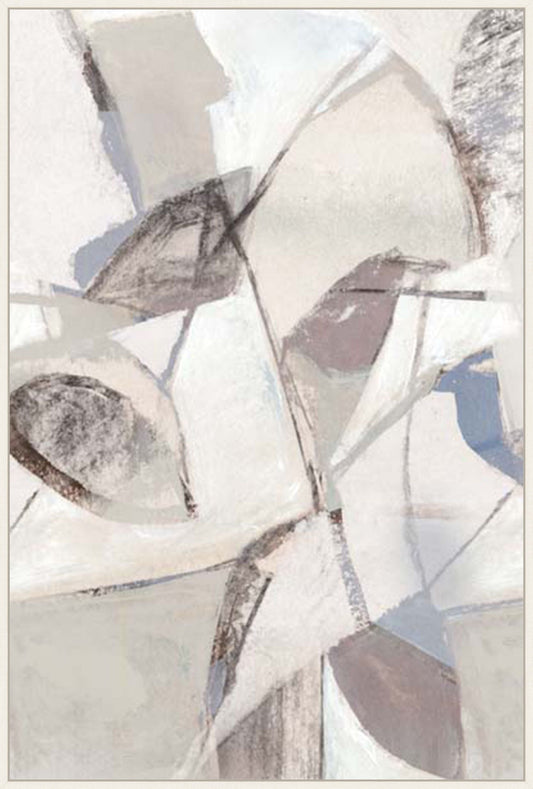 Gentle Layers of Tranquil Forms I in White Wash  Grande