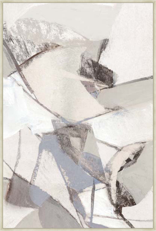 Gentle Layers of Tranquil Forms II in Silver  Grande