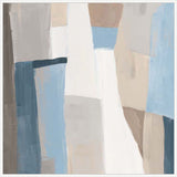 Geometric Harmony in Soft Hues I in White