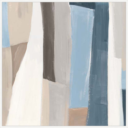 Geometric Harmony in Soft Hues II in White