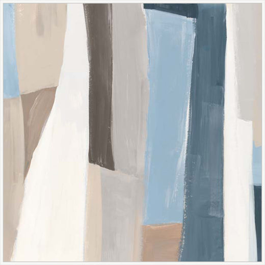 Geometric Harmony in Soft Hues II in White  Grande