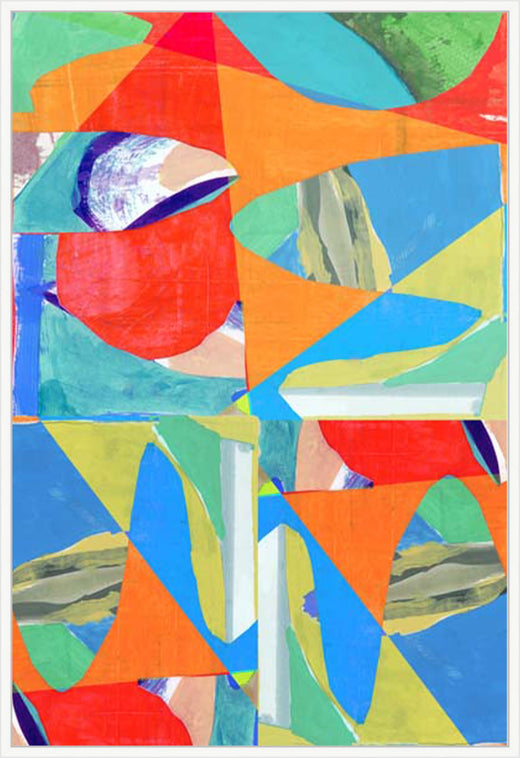 Interlocking Colors II in White