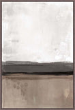 Muted Horizon Across Empty Fields Dark Walnut