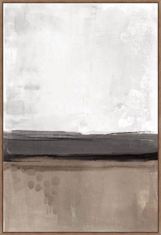 Muted Horizon Across Empty Fields Walnut  Grande