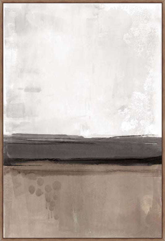 Muted Horizon Across Empty Fields Walnut  Grande