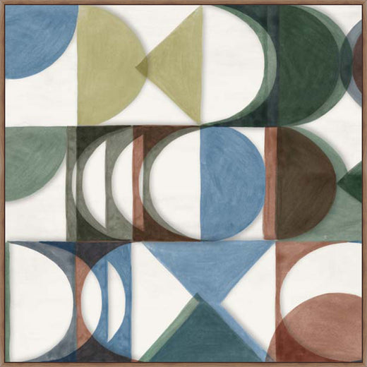 Muted Geometry in Soft Harmony in Walnut