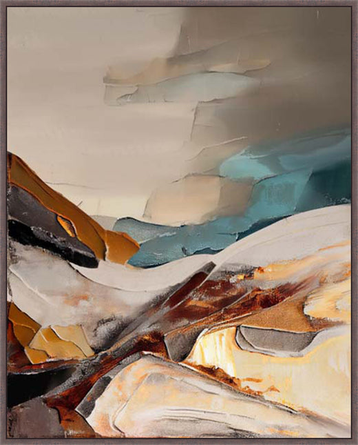 Sunset Horizon Bliss in Dark Walnut