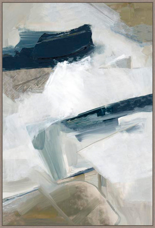 Vivid Strokes II in Blue Gray   Grande