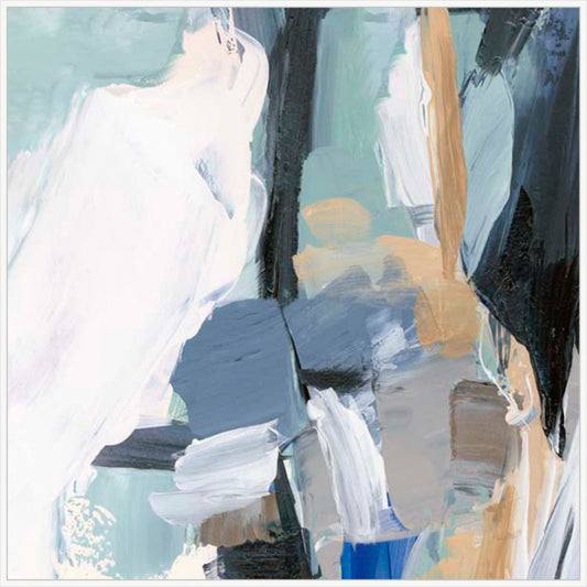 Whispers of Colorful Tranquility I  White  Grande