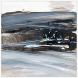 Bleak Winter Landscape with Trees in White