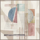 Abstract Geometry I in Blue Gray  Grande