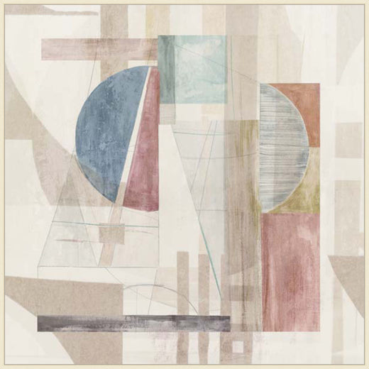 Abstract Geometry I in White Wash  Grande