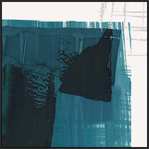 Angular Blue Reflections in Black  Grande