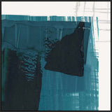 Angular Blue Reflections in Black  Grande