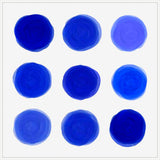 Dots of Blue in White