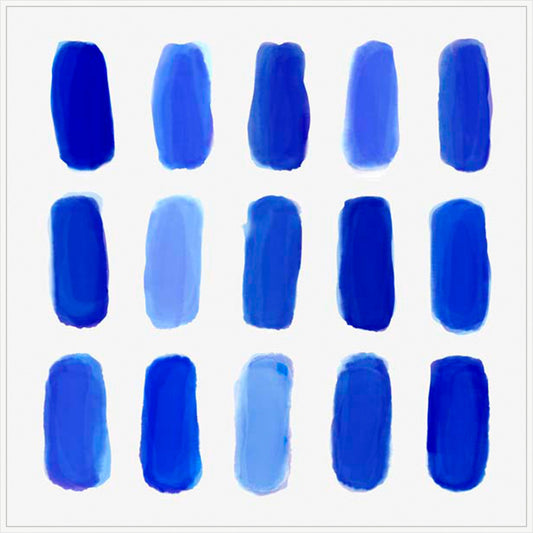 Blue Gradient Strips in White  Grande
