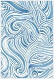 Blue Sea Scrolls in  White  Grande