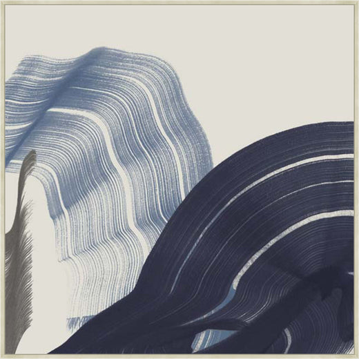 Blue Velvet Stroke I in Silver