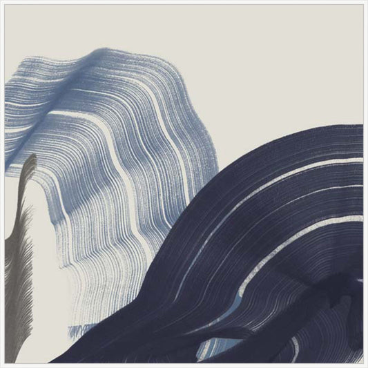 Blue Velvet Stroke I in White  Grande