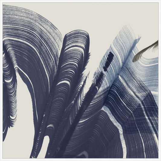 Blue Velvet Stroke II in White