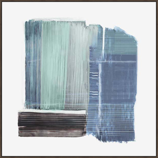 Brushwork in Calm Tones II in Gallery Espresso