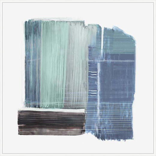 Brushwork in Calm Tones II in White   Grande