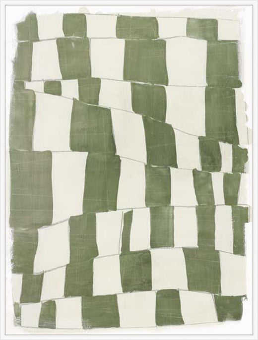 Distorted Grid I in White  Grande