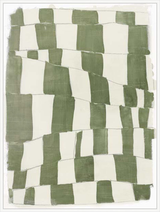 Distorted Grid I in White  Grande