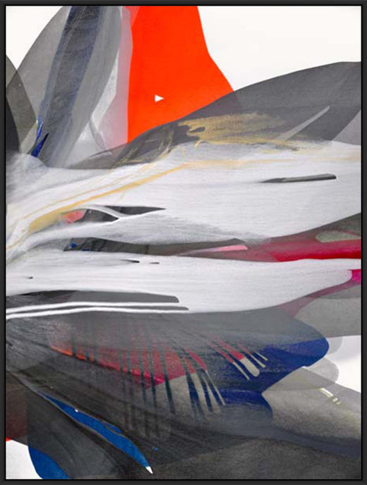 Dynamic Flow of Abstract Colors in Black