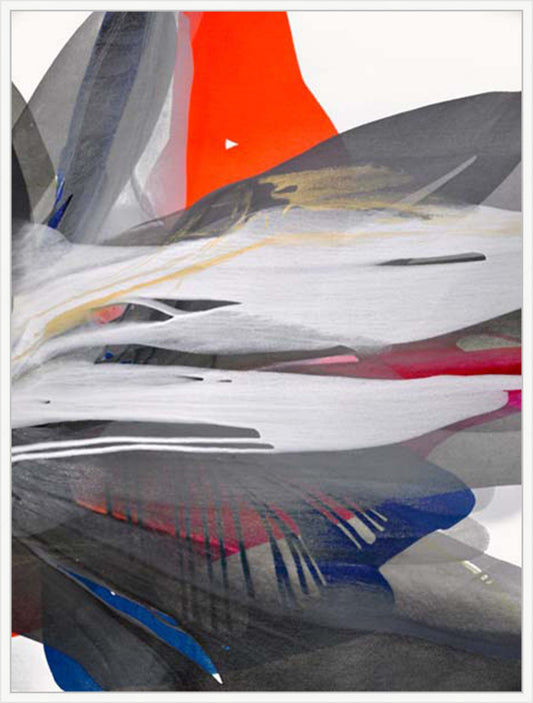 Dynamic Flow of Abstract Colors in White