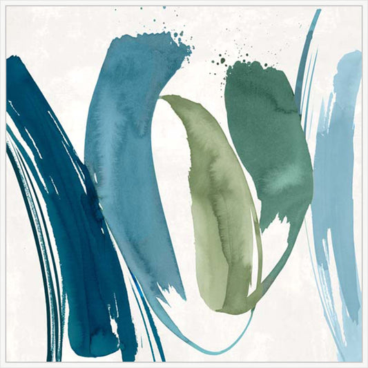 Flowing Waves of Serenity II in White