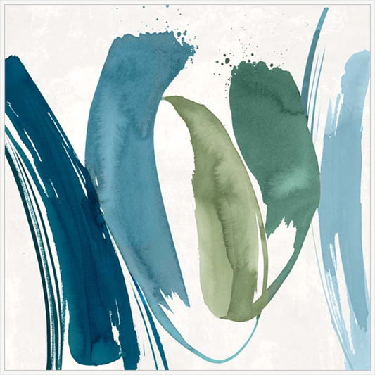 Flowing Waves of Serenity II in White  Grande