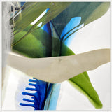 Flowing Colors and Shapes Harmony in White