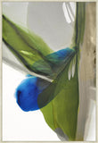 Green and Blue Fluid Harmony in Silver