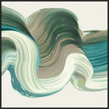 Green Jewel Brush Strokes I  in Black