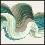 Green Jewel Brush Strokes I  in Black  Grande