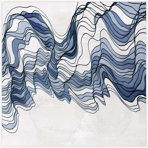 Indigo Waveform II in White  Grande