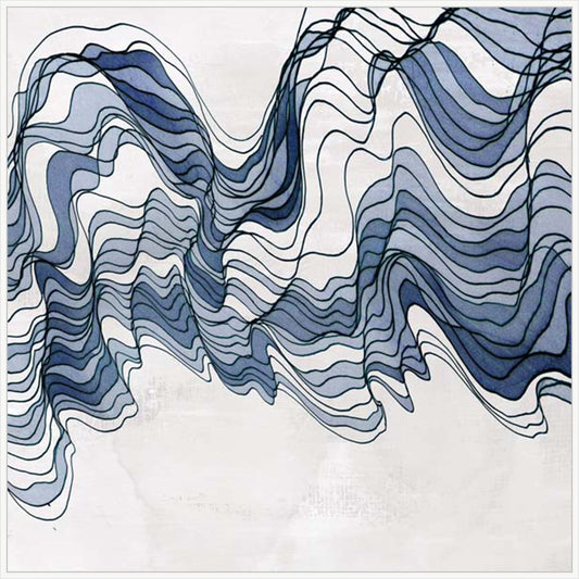 Indigo Waveform II in White  Grande