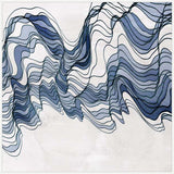 Indigo Waveform II in White  Grande