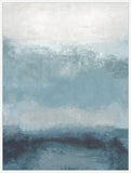 Misty Blue Layers I in White