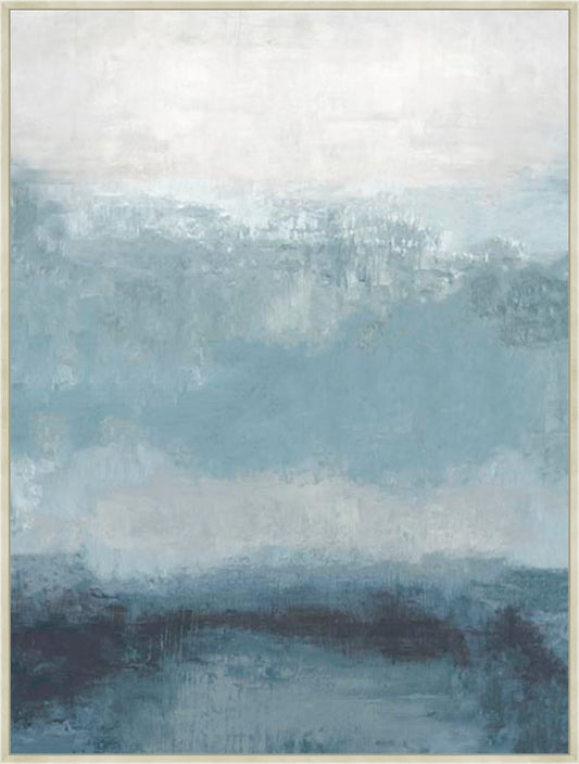 Misty Blue Layers I in Silver  Grande