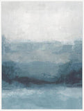 Misty Blue Layers II in White