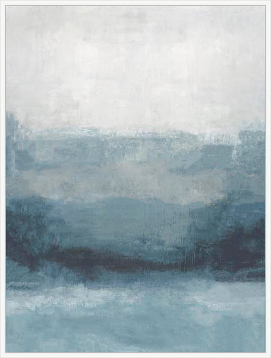 Misty Blue Layers II in White  Grande