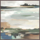Tranquil Shoreline Reflections I in Dark Walnut  Grande